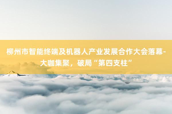 柳州市智能终端及机器人产业发展合作大会落幕-大咖集聚，破局“第四支柱”