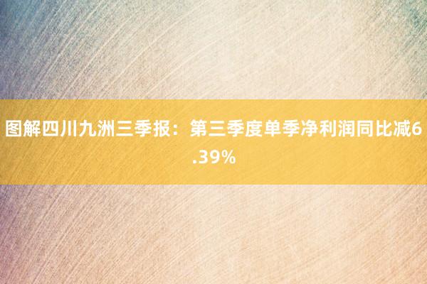 图解四川九洲三季报：第三季度单季净利润同比减6.39%