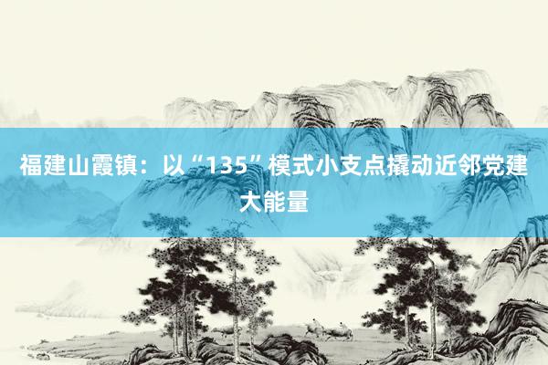 福建山霞镇：以“135”模式小支点撬动近邻党建大能量