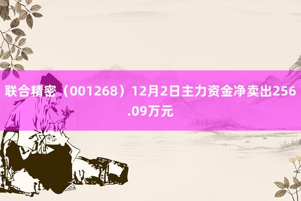 联合精密（001268）12月2日主力资金净卖出256.09万元