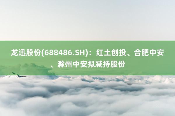 龙迅股份(688486.SH)：红土创投、合肥中安、滁州中安拟减持股份