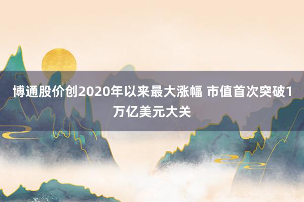 博通股价创2020年以来最大涨幅 市值首次突破1万亿美元大关