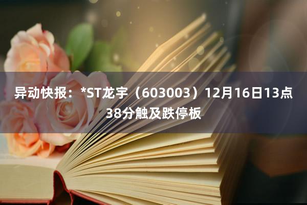 异动快报：*ST龙宇（603003）12月16日13点38分触及跌停板