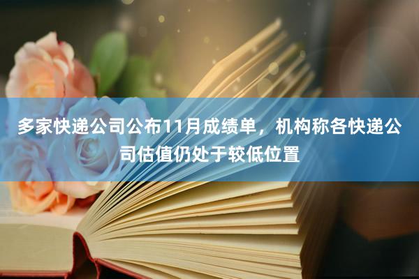 多家快递公司公布11月成绩单，机构称各快递公司估值仍处于较低位置